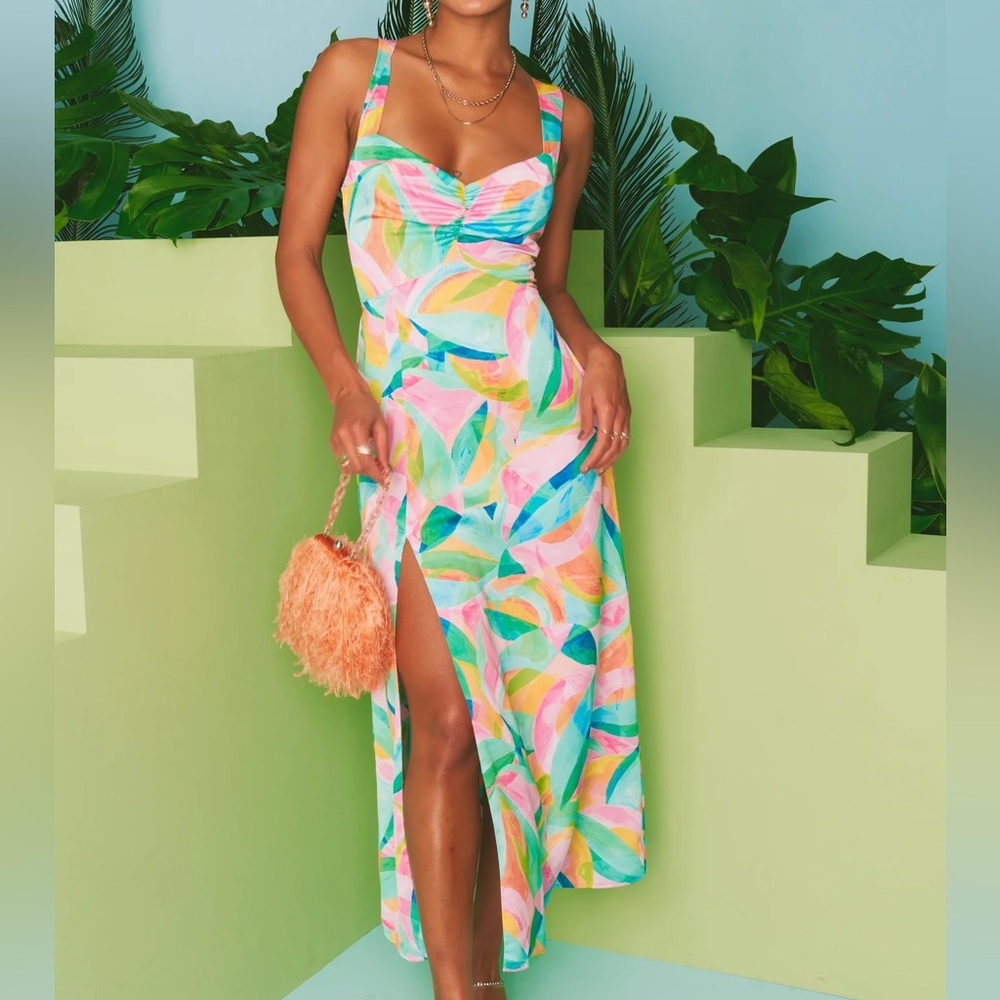 Show Me Your Mumu Mina Midi Dress - Tropicana